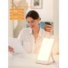 imageHIBOITEC Light Therapy Lamp 10000 Lux Therapy Light Sun Light Therapy Lamp with 3 Color Temperature ampamp 5 Adjustable Brightness ampamp 4 Timing ampamp Memory Function Portable Light Therapy Box for HomeOfficeWarmwhite
