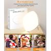 imageHIBOITEC Light Therapy Lamp 10000 Lux UVFree Therapy Light LED Sunshine Light with 3 Color Temperature ampamp 5 Adjustable Brightness Levels ampamp 4 Timing ampamp Memory Function Sun Light Lamp for Home Office
