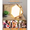 imageHIBOITEC Light Therapy Lamp 10000 Lux UVFree Therapy Light Sunlight Lamp 3 Color Temperature 5 Adjustable Brightness Levels Timer Memory Function Wooden Frame