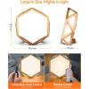 imageHIBOITEC Light Therapy Lamp 10000 Lux UVFree Therapy Light Sunlight Lamp 3 Color Temperature 5 Adjustable Brightness Levels Timer Memory Function Wooden Frame