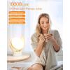 imageHIBOITEC Light Therapy Lamp UVFree 10000 Lux Therapy Light Rotatable Sunlight Lamp with 3 Color Temperature ampamp 5 Adjustable Brightness Levels ampamp Timer ampamp Memory Function HomeOfficeDecorationWhite