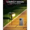 imageHIBOITEC Solar Spot Lights Outdoor 59LED Landscape Lights Solar Powered Uplights Waterproof Adjustable Brightness Dusk to Dawn for Outside Garden Yard Trees 6 Packs Cool WhiteWarm White