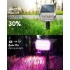 imageHIBOITEC Solar Spot Lights Outdoor 59LED Landscape Lights Solar Powered Uplights Waterproof Adjustable Brightness Dusk to Dawn for Outside Garden Yard Trees 6 Packs Cool WhiteMulticolor