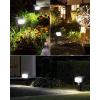 imageHIBOITEC Solar Spot Lights Outdoor 59LED Landscape Lights Solar Powered Uplights Waterproof Adjustable Brightness Dusk to Dawn for Outside Garden Yard Trees 6 Packs Cool WhiteCool White