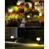 imageHIBOITEC Solar Spot Lights Outdoor 59LED Landscape Lights Solar Powered Uplights Waterproof Adjustable Brightness Dusk to Dawn for Outside Garden Yard Trees 6 Packs Cool WhiteWarm White