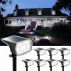 imageHIBOITEC Solar Spot Lights Outdoor 59LED Landscape Lights Solar Powered Uplights Waterproof Adjustable Brightness Dusk to Dawn for Outside Garden Yard Trees 6 Packs Cool WhiteCool White