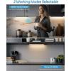 imageHIBOITEC Under Cabinet Lighting Rechargeable Closet Lights Wireless Motion Sensor Light Indoor 50 LED Dimmable Magnetic Under Counter Light for Kitchen Pantry 2 Pack Cool White Light 10 inchBlack Warm White Light