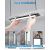 imageHIBOITEC Under Cabinet Lighting Rechargeable Closet Lights Wireless Motion Sensor Light Indoor 50 LED Dimmable Magnetic Under Counter Light for Kitchen Pantry 2 Pack Cool White Light 10 inchBlack 3 Color Temperatures