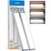 imageHIBOITEC Under Cabinet Lighting Rechargeable Closet Lights Wireless Motion Sensor Light Indoor 50 LED Dimmable Magnetic Under Counter Light for Kitchen Pantry 2 Pack Cool White Light 10 inchSilver 3 Color Temperatures