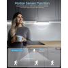 imageHIBOITEC Under Cabinet Lighting Rechargeable Closet Lights Wireless Motion Sensor Light Indoor 50 LED Dimmable Magnetic Under Counter Light for Kitchen Pantry 2 Pack Cool White Light 10 inchBlack Cool White Light