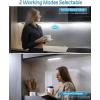 imageHIBOITEC Under Cabinet Lighting Rechargeable Closet Lights Wireless Motion Sensor Light Indoor 50 LED Dimmable Magnetic Under Counter Light for Kitchen Pantry 2 Pack Cool White Light 10 inchSilver Cool White Light