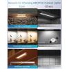 imageHIBOITEC Under Cabinet Lights Motion Sensor Lights Indoor 3 Color Temperatures Wireless Rechargeable Night Lights Dimmable Closet Lights Under Counter Lights for Kitchen Wardrobe Closets Cupboard2 Pack