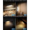 imageHIBOITEC Under Cabinet Lights Motion Sensor Lights Indoor 3 Color Temperatures Wireless Rechargeable Night Lights Dimmable Closet Lights Under Counter Lights for Kitchen Wardrobe Closets Cupboard2 Pack