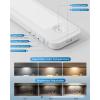 imageHIBOITEC Under Cabinet Lights Motion Sensor Lights Indoor 3 Color Temperatures Wireless Rechargeable Night Lights Dimmable Closet Lights Under Counter Lights for Kitchen Wardrobe Closets Cupboard2 Pack