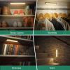 imageUnder Cabinet Lighting Closet Light 20 LEDs 3 Packs Wireless Rechargeable Cabinet Lights Magnetic Under Counter Lighting LED Motion Sensor Night Light for Closet Cabinet Wardrobe Stairs WhiteWarm White