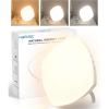 imageHIBOITEC Light Therapy Lamp 10000 Lux UVFree Therapy Light LED Sunshine Light with 3 Color Temperature ampamp 5 Adjustable Brightness Levels ampamp 4 Timing ampamp Memory Function Sun Light Lamp for Home Office