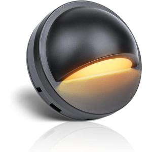 image12 Pack Low Voltage LED Deck Lights 25W 180lm Landscape Step Stair Railing Light IP67 Waterproof Outdoor Accent Lighting Garden Post Fence Light 2700K Warm AC 1224VDC 1236V ULListed CordWarm 1Pack