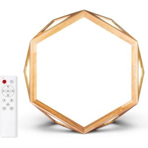 imageHIBOITEC Light Therapy Lamp 10000 Lux UVFree Therapy Light Sunlight Lamp 3 Color Temperature 5 Adjustable Brightness Levels Timer Memory Function Wooden Frame