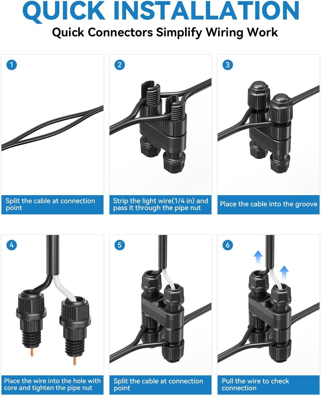 image:imageHIBOITEC AllinOne Low Voltage Landscape Lighting Kit 5W LED Landscape Lights with Transformer and 65FT Wire Waterproof Outdoor Spot Lights for Pathway Yard Garden 2700K 8 PacksWarm White