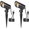 image:imageHIBOITEC 1 Pack 30W Outdoor LED Spot Lights 120V Plug in Flag Pole Light 3000LM 3000K Warm White Waterproof Landscape Spotlight for Yard Garden Tree Statue 59 FT Cord with PlugWarm White