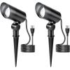 image:imageHIBOITEC 1 Pack 30W Outdoor LED Spotlight 120V 3000LM 5000K Spot Lights Waterproof Landscape Lighting for Flag Pole Tree Statue 59 FT Cord with PlugDaylight White