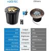 image:imageHIBOITEC 12 Pack Low Voltage Landscape Lighting 1224V 12W LED Outdoor InGround IP67 Waterproof Well Lights 3000K Warm White Landscape Lights with Wire Connectors for Pathway Yard Garden WallWarm White