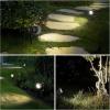image:imageHIBOITEC 12W Spot Lights Outdoor 120V Landscape Lighting Waterproof Spotlight with 49ft 3Plug LED Plug in Landscape Lights for Yard Gardern Decorations 2900K 4PacksWhite