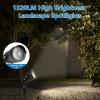 image:imageHIBOITEC 12W Spot Lights Outdoor 120V Landscape Lighting Waterproof Spotlight with 49ft 3Plug LED Plug in Landscape Lights for Yard Gardern Decorations 2900K 4PacksWhite