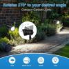 image:imageHIBOITEC 12W Spot Lights Outdoor 120V Landscape Lighting Waterproof Spotlight with 49ft 3Plug LED Plug in Landscape Lights for Yard Gardern Decorations 2900K 4PacksWhite