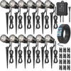 image:imageHIBOITEC AllinOne Low Voltage Landscape Lighting Kit 5W LED Landscape Lights with Transformer and 65FT Wire Waterproof Outdoor Spot Lights for Pathway Yard Garden 2700K 8 PacksCool White