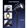 image:imageHIBOITEC LED Low Voltage Landscape SpotlightsIP65 Waterproof Outdoor Spot Lights for Yard Plant Lawn Tree Flags House Garden Pathway 2900K Warm White 2 Pack12 pack