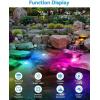 image:imageHIBOITEC LED Pond Lights RGB Underwater Fountain Light with 12V Timer Transformer Photocell Light Sensor IP68 Waterproof Outdoor Underwater Lights for Outdoor Ponds Garden 6 Pack