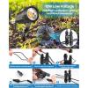 image:imageHIBOITEC Low Voltage Landscape Lighting 12W with Connectors 100W Transformer Photocell Sensor and Timer Spotlights Landscape Lights Kit IP65 Waterproof 2900K for House Yard Trees 8 PacksWarm White
