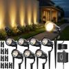 image:imageHIBOITEC Low Voltage Landscape Lighting 12W with Connectors 100W Transformer Photocell Sensor and Timer Spotlights Landscape Lights Kit IP65 Waterproof 2900K for House Yard Trees 8 PacksWarm White