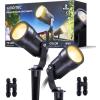 image:imageHIBOITEC LED Low Voltage Landscape SpotlightsIP65 Waterproof Outdoor Spot Lights for Yard Plant Lawn Tree Flags House Garden Pathway 2900K Warm White 2 Pack2 pack