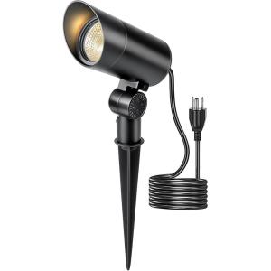 image:imageHIBOITEC 1 Pack 30W Outdoor LED Spot Lights 120V Plug in Flag Pole Light 3000LM 3000K Warm White Waterproof Landscape Spotlight for Yard Garden Tree Statue 59 FT Cord with PlugWarm White
