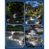 image:imageHIBOITEC Pond Lights 3W LED IP68 Waterproof Underwater Lights with UL Cord Day White 4000K Low Voltage Landscape Lighting for Fountain Pool Compatible 1224V ACDC 1PackWhite