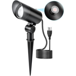 image:imageHIBOITEC 30W Spot Lights Outdoor Dusk to Dawn 120V Plug in Flag Pole Light 3000LM 5000K LED Waterproof Landscape Spotlight for Yard Garden Tree Statue 59 FT Cord with Plug
