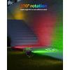image:imageHIBOITEC Low Voltage Landscape Lighting RGBW with Remote Connectors Spotlights 1224V ACDC Waterproof for House Yard Trees Outdoor 2PackTransformers NOT Included