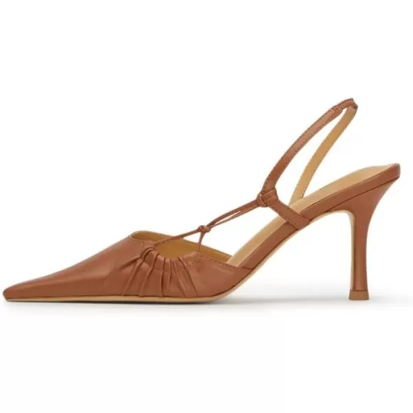 AMINUGAL Pointed Closed toe Heels for Women Stiletto High Heels for Women Sexy Dressy Comfortable Slingback Heels for Women Dance Stripper Prom Sandal Heels Pumps Shoes WomenAbrown