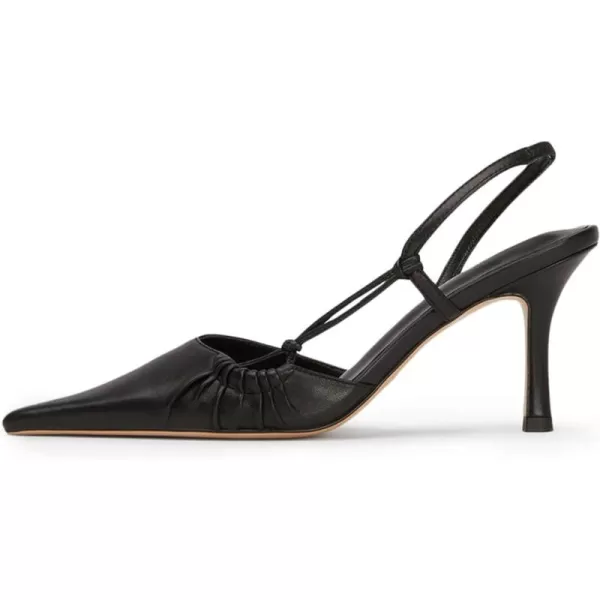AMINUGAL Pointed Closed toe Heels for Women Stiletto High Heels for Women Sexy Dressy Comfortable Slingback Heels for Women Dance Stripper Prom Sandal Heels Pumps Shoes WomenAblack