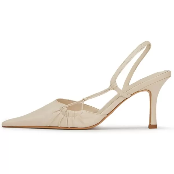 AMINUGAL Pointed Closed toe Heels for Women Stiletto High Heels for Women Sexy Dressy Comfortable Slingback Heels for Women Dance Stripper Prom Sandal Heels Pumps Shoes WomenAwhite