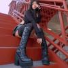 imageAMINUGAL Black Knee High Boots WomensBlack