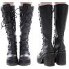 imageAMINUGAL Black Knee High Boots WomensBlack
