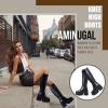 imageAMINUGAL Black Knee High Boots WomensDblack