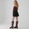 imageAMINUGAL Knee High Boots Women Square Toe Pull On Wide Calf Riding Fashion Buckles Chunky Metallic Casual Vintage Buckle RivetCredbrown