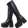 imageAMINUGAL Black Knee High Boots WomensDblack