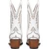 imageAMINUGAL Cowgirl Boots Chunky Heel Cowboy Boots for Women Pointed Toe Pull On Western Boots Womens Ankle Boots Country Concert Fashion Retro Metallic BootiesAapricot