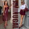 imageAMINUGAL Mules Heels for Women Pointed Closed Toe Kitten Heels Pumps Buckle Slip On Mules Studded Pointy Stiletto Heels Party Dress Vintage Pumps Pointy Kitty Heels for WomenBburgundy