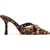 imageAMINUGAL Mules Heels for Women Pointed Closed Toe Kitten Heels Pumps Buckle Slip On Mules Studded Pointy Stiletto Heels Party Dress Vintage Pumps Pointy Kitty Heels for WomenBleopard